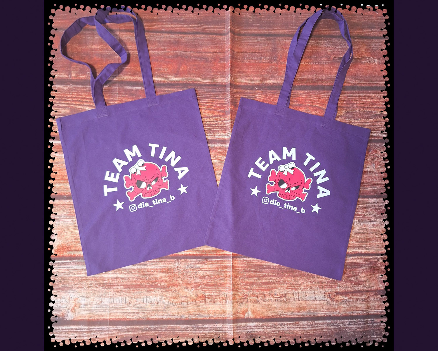 Team Tina Baumwolltasche