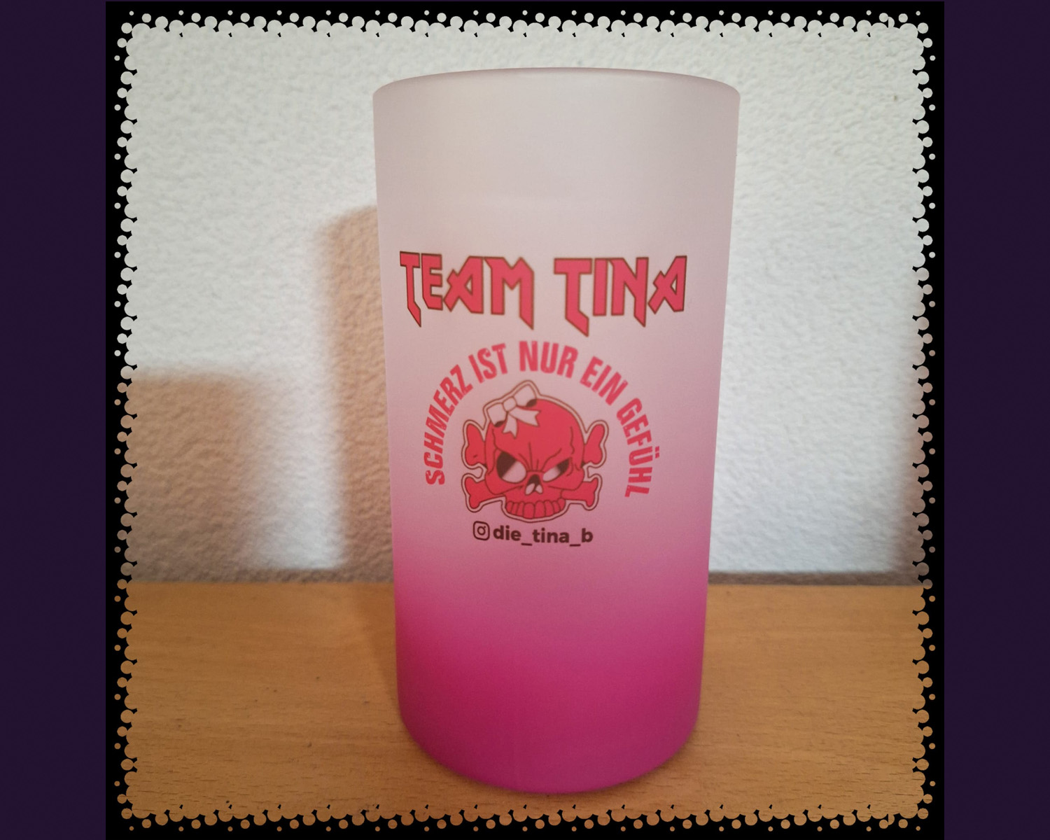 Team Tina Bierkrug Violett satiniert 470 ml